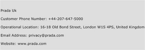 prada uk contact number|prada phone number.